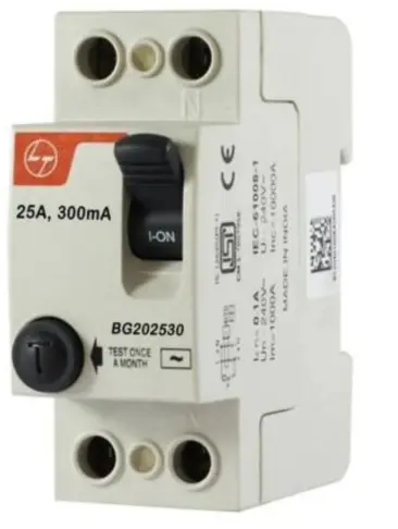 Lauritz & Knudsen ELCB/ RCCB (Residual Current Circuit Breaker) (25A  2 pole 30mA)