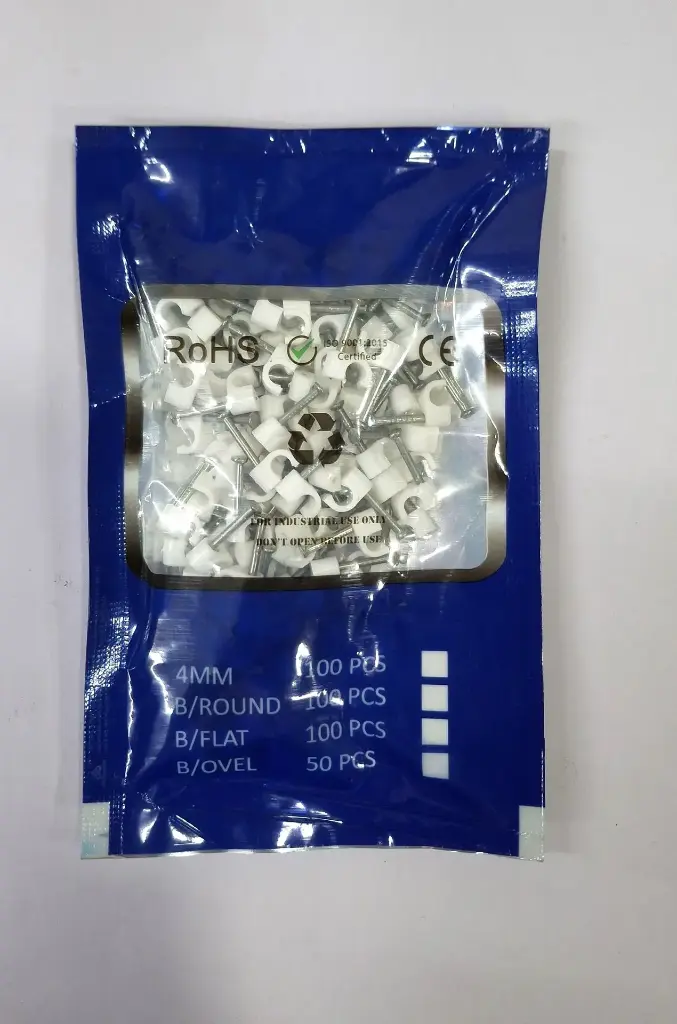 [nail4mm] Nail clips / Cable clips (size 4mm)